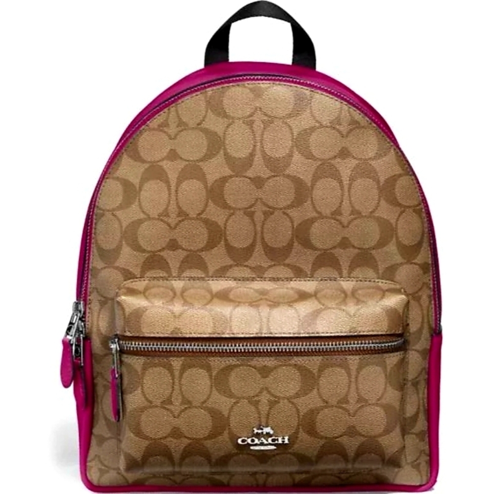 Coach Medium Charlie Backpack in Signature Canvas